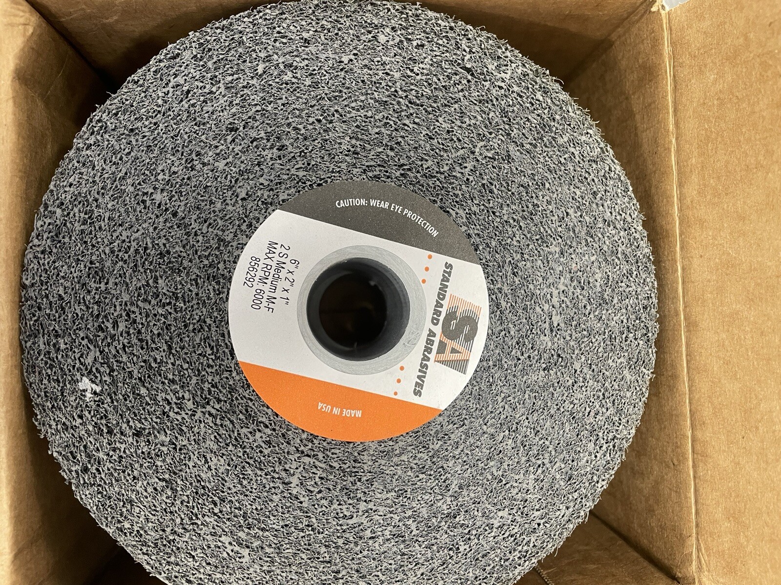 Standard Abrasives Multi-Finish Wheel 856292, 6 in x 2 in x 1 in 2S (2 Per Box)