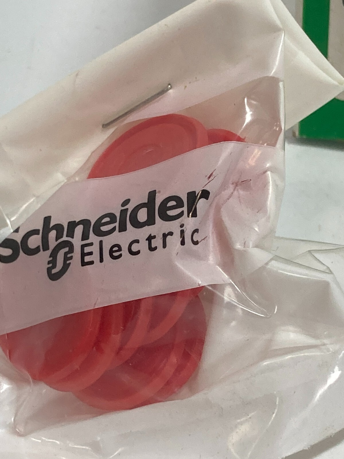 SCHNEIDER 9001T8RD RED INSERT FOR PUSHBUTTON NON ILLUMINATED 10 INS SER H NIB