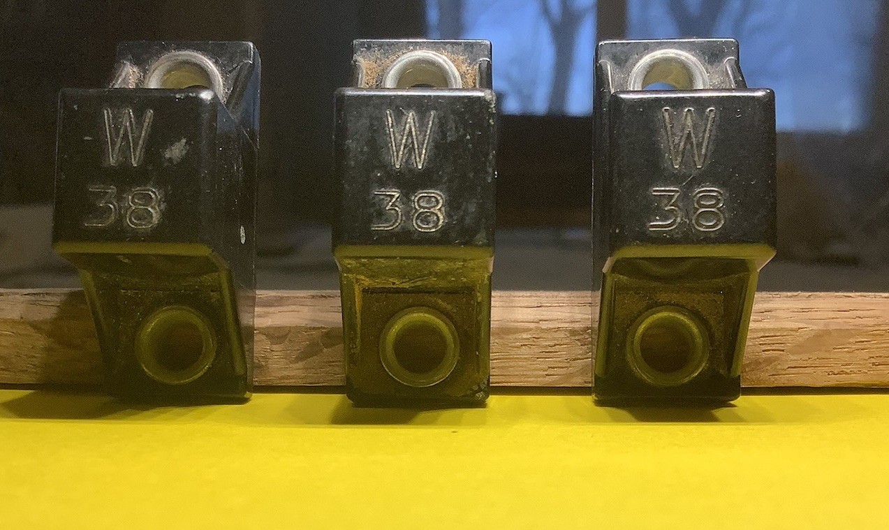 W38 Electrical Terminal Blocks Connectors Set of 3 Industrial Components