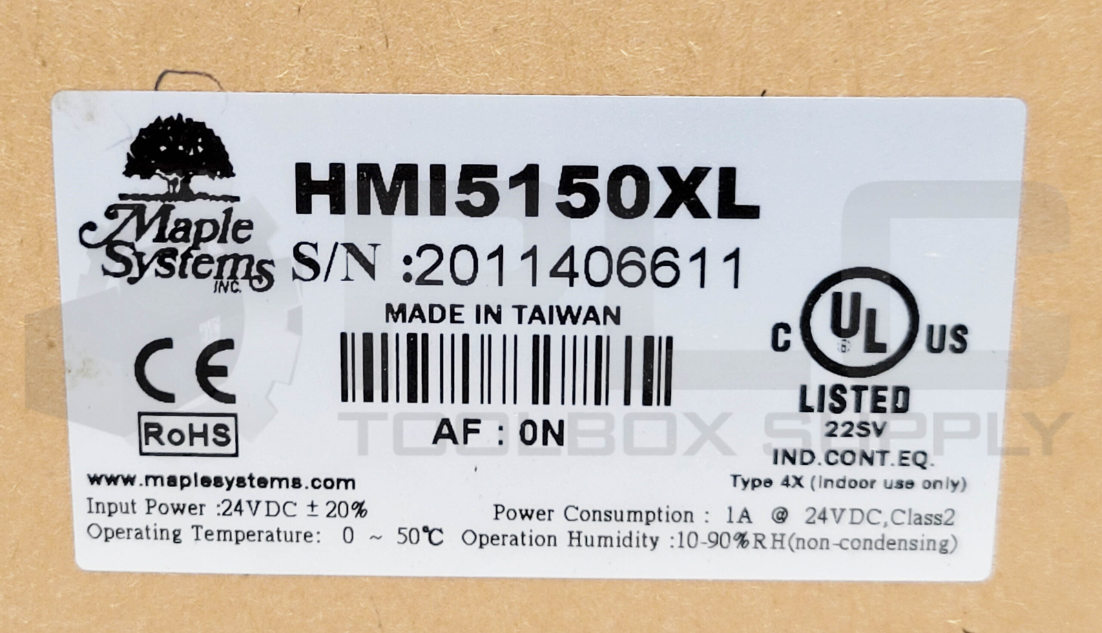 NEW MAPLE SYSTEMS HMI5150XL OPERATOR INTERFACE TOUCHSCREEN SEALED IN PLASTIC