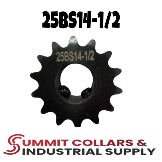#25 Roller Chain Sprocket B Type 1/2” Bore 14 Tooth 25BS14-1/2