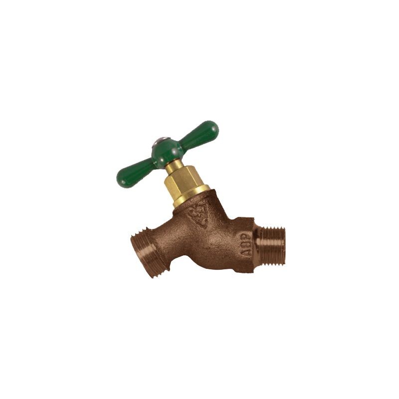 ARROWHEAD 251LF Hose Bib 1/2″ Brass 125 PSI 140 F 3/4″ Male Thread