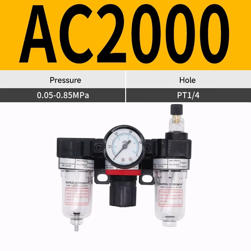 AFC2000 Air Compressor Regulator G1/4 Oil and Water Separator Air Filter Reduce