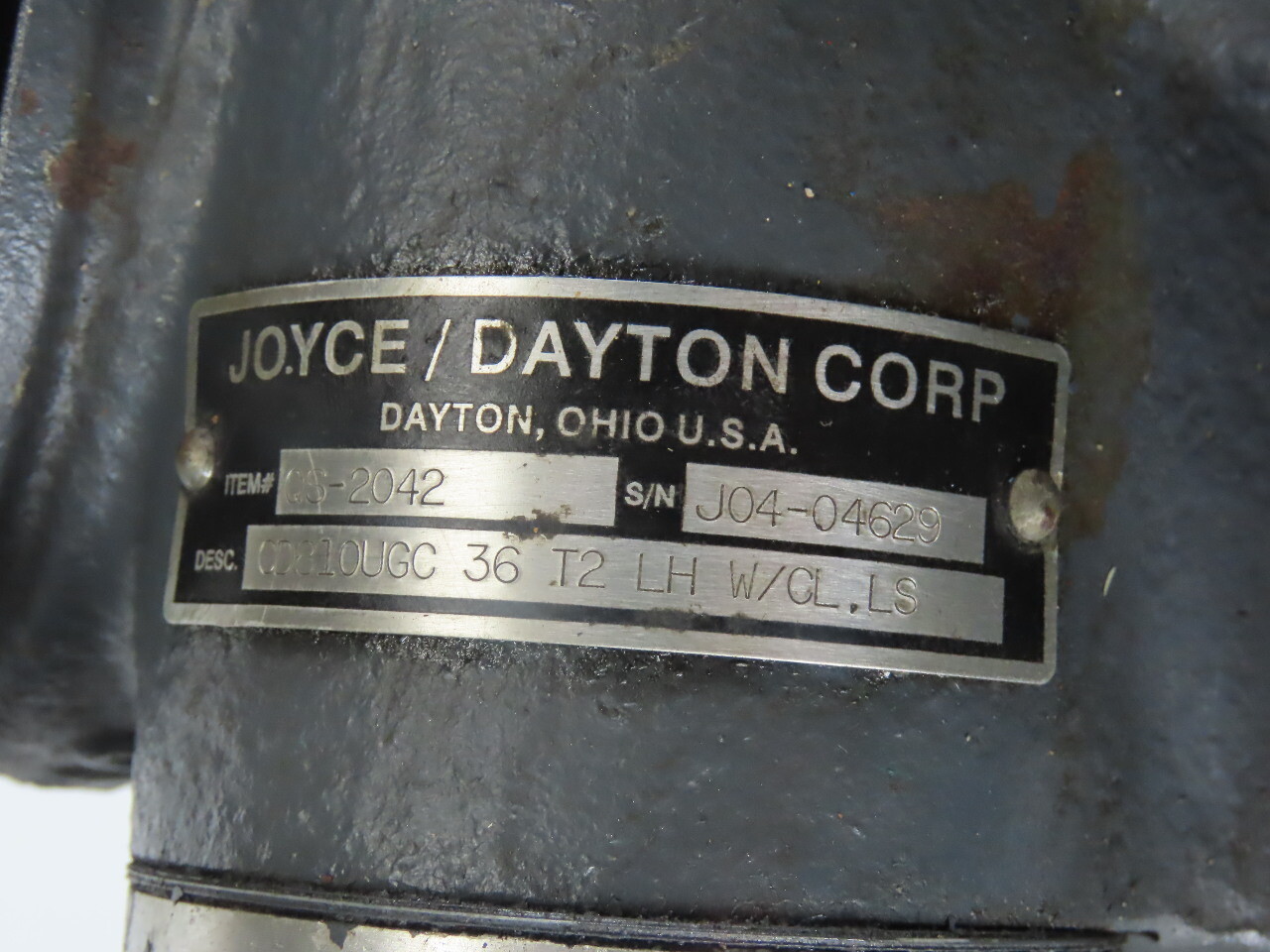 Joyce Dayton 10 Ton 36″ Machine Comdrive Screw Jack W/ 575V 3Ph Motor & Limit