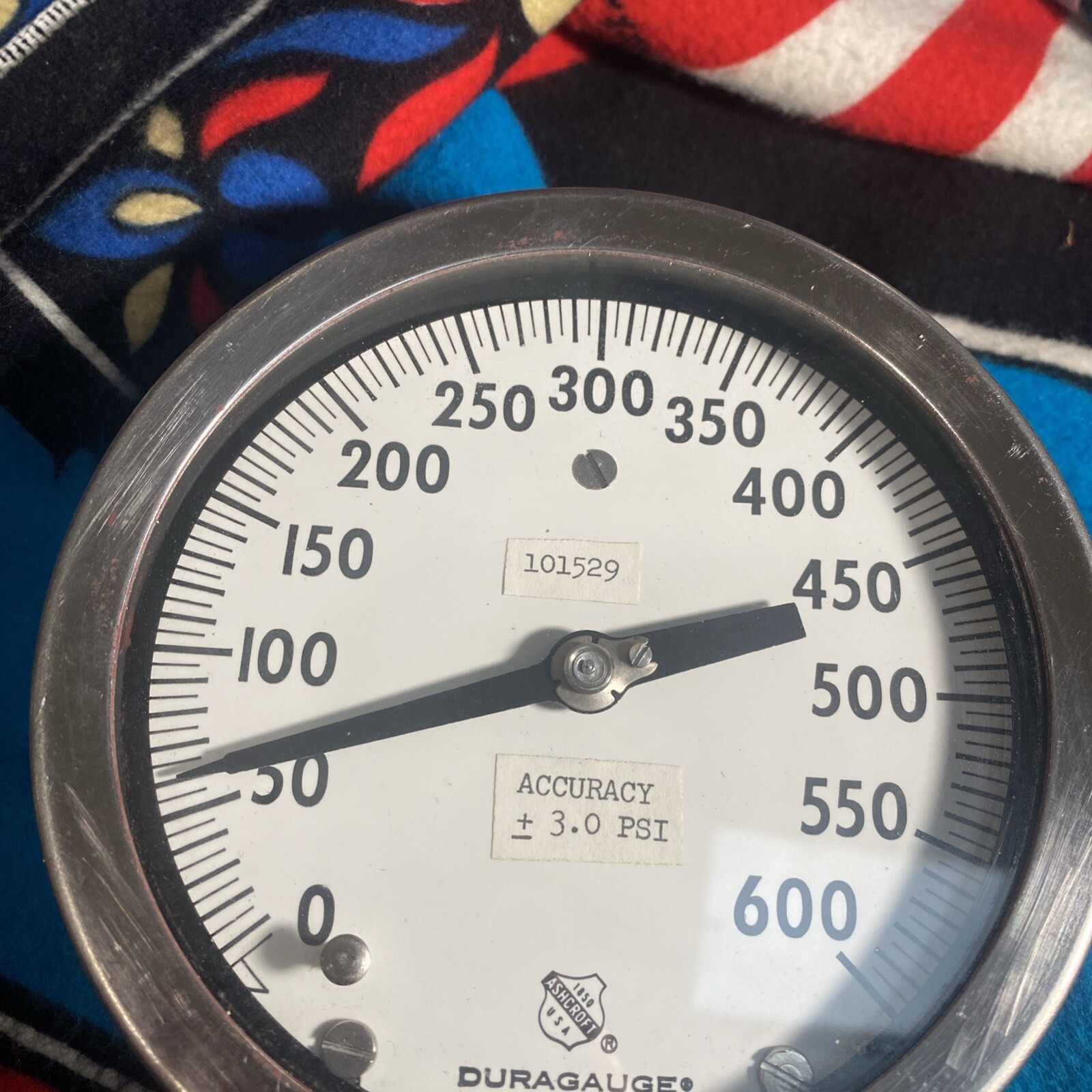 ASHCROFT 600 DURAGAUGE 4 1/2″ Used Vintage Bronze Tube