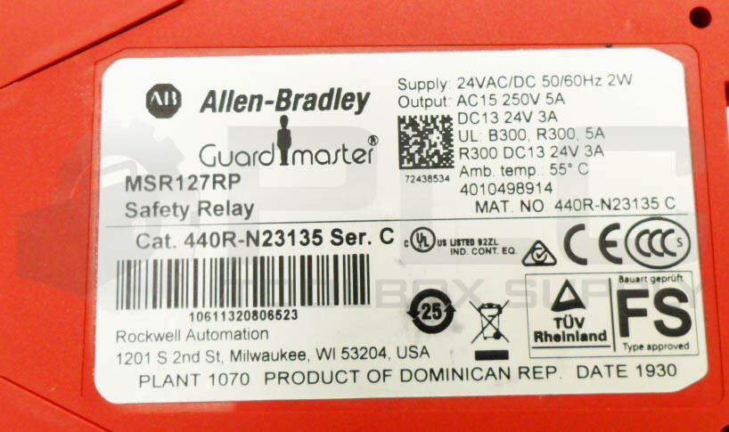 NEW ALLEN BRADLEY 440R-N23135 /C SAFETY RELAY 24V AC/DC *UPS RED AVAILABLE*