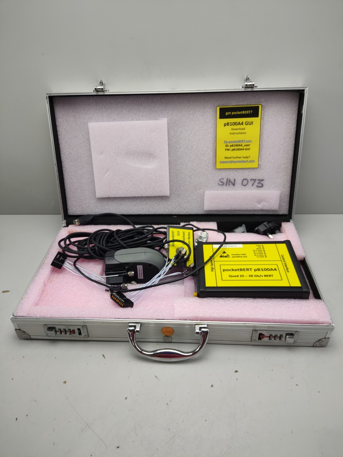 pocketBert pB100A4 Quad 25-28 Gb/s BERT Test equipment pB0073