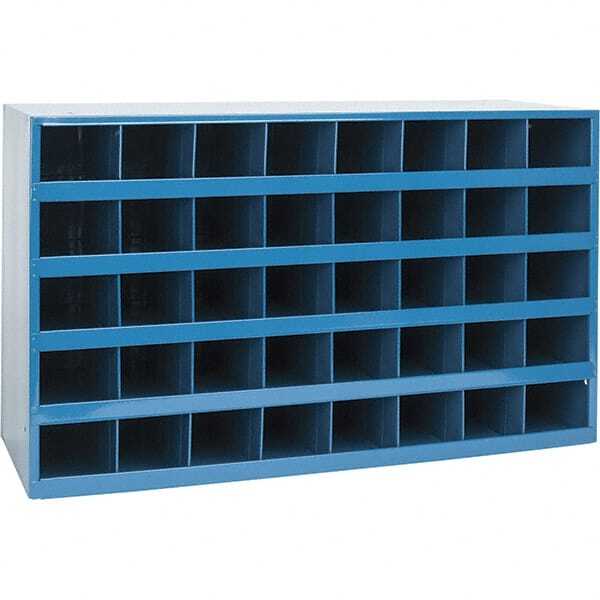 Durham 337-04 Open Bin Shelving: 40 Hole, for Bin Size 35-1/4″ x 12-1/2″ x 21″
