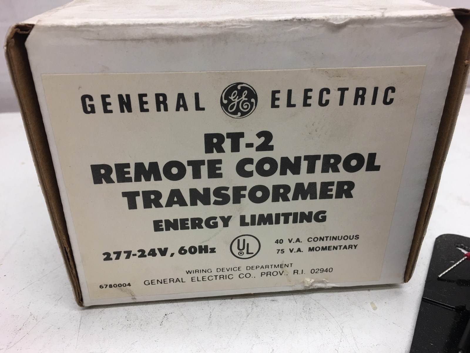 General Electric Remote Control Transformer RT-2 Energy Limiting