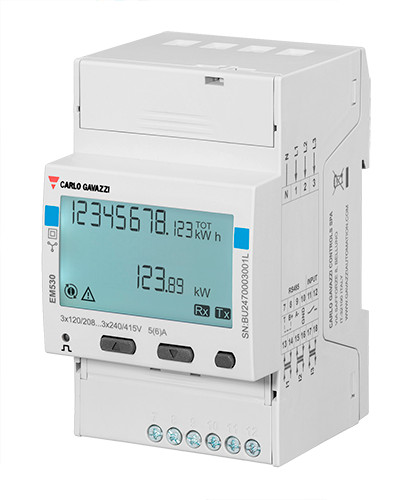 Carlo Gavazzi EM540DINAV23XS1X Energy analyzer for 3 and 2 phase systems – 41…