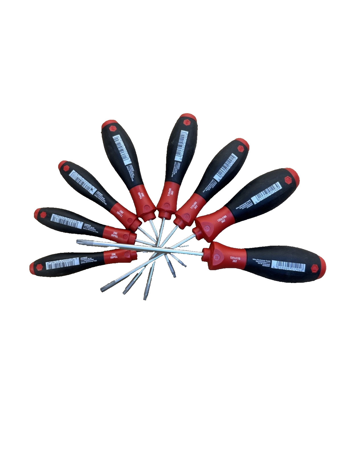 New Wiha 8 pc. SoftFinish Comfort Grip Torx® Screwdriver Set (T5 – T27)