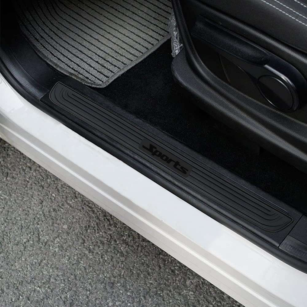 Car Rear Bumper Protector Guard, 35.4 * 2.76 Inch Universal Rubber Scratch-Resis