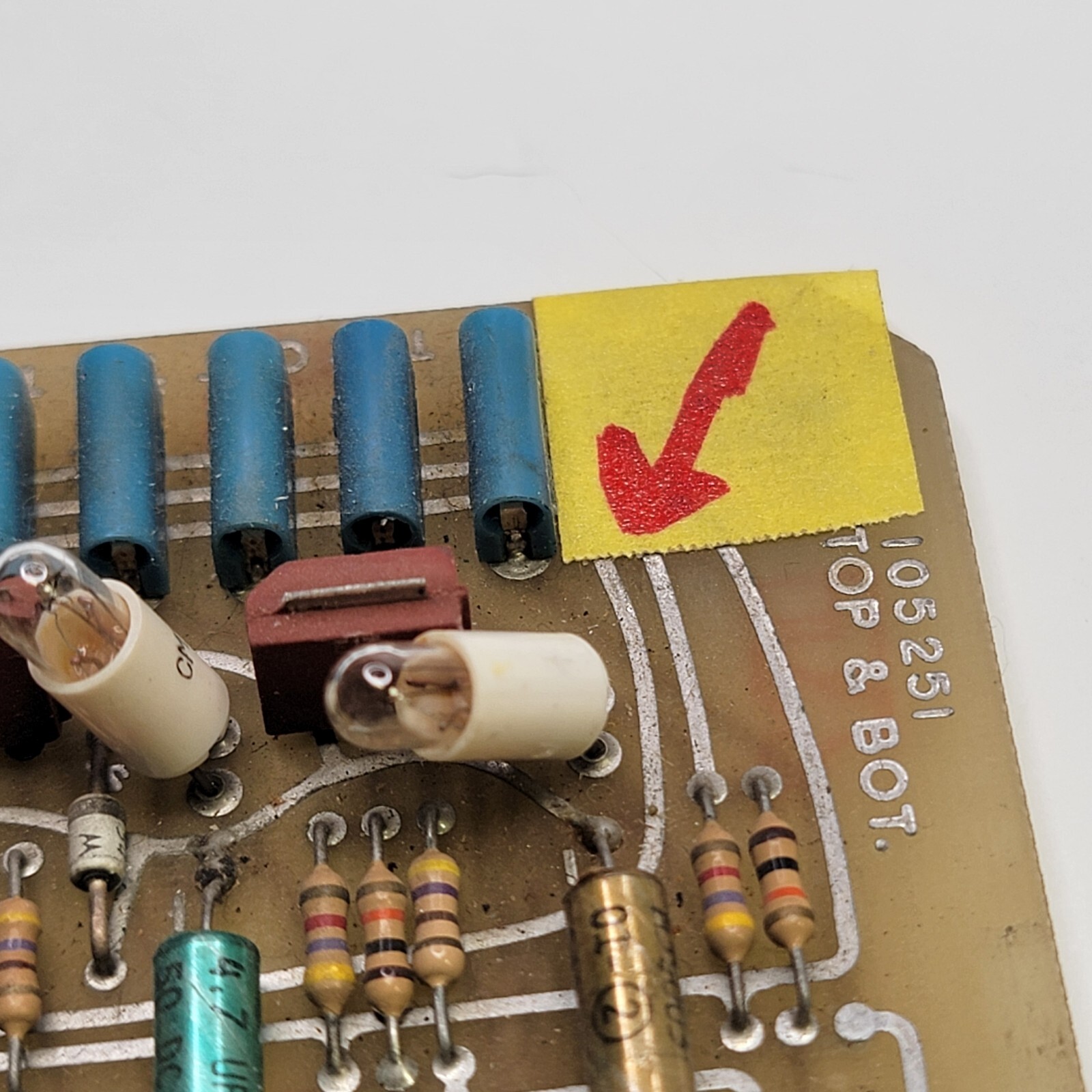 AS-IS BAD BULB – DOVER ELEVATOR 105251 TOP & BOTTOM BOT. CIRCUIT BOARD