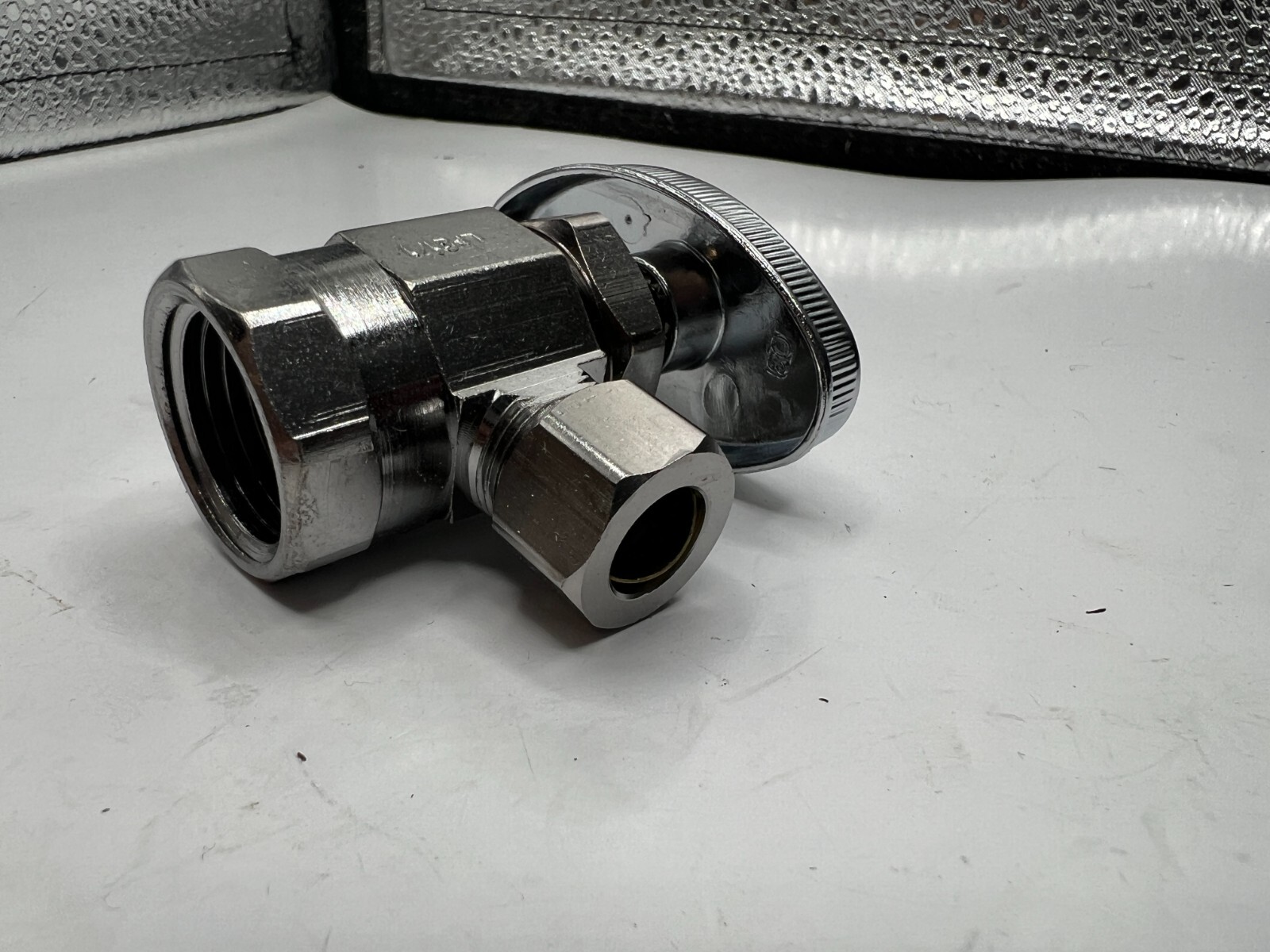 BrassCraft Genuine OR17ZX C Iron Pipe Angle Stop 1/2 in. FIP x 3/8 in. OD Chrome