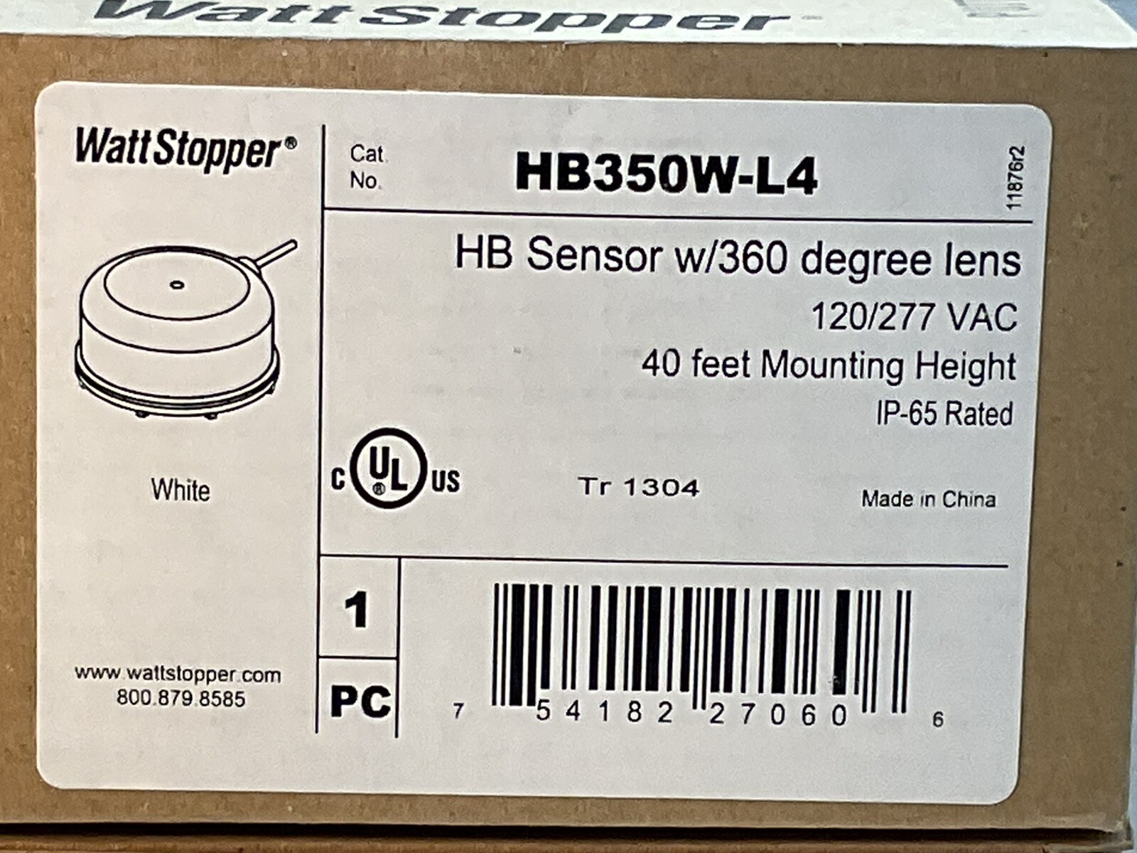 HB350W-L4 NEW 120/277V OCCUPANCY SENSOR WATT STOPPER/GAR140