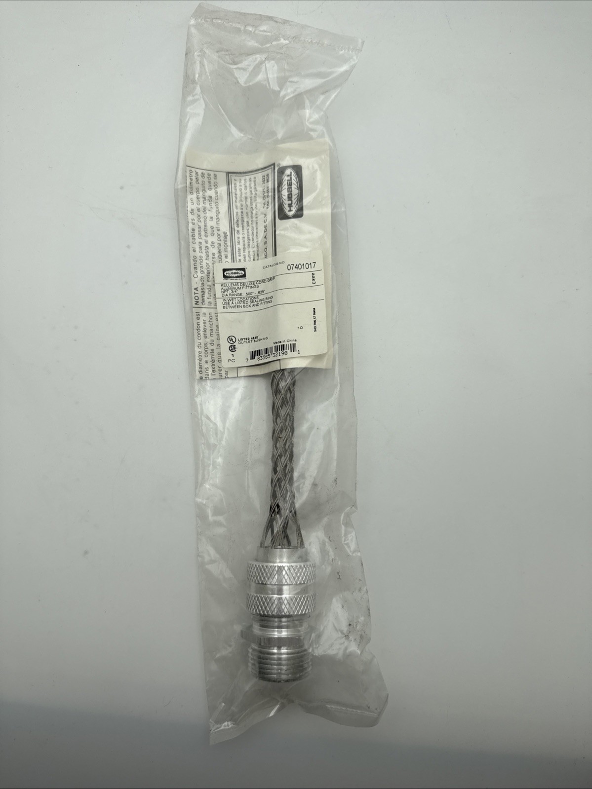 Hubbell 07401017 Kellems Deluxe Cord Grip 3/4″ NPT