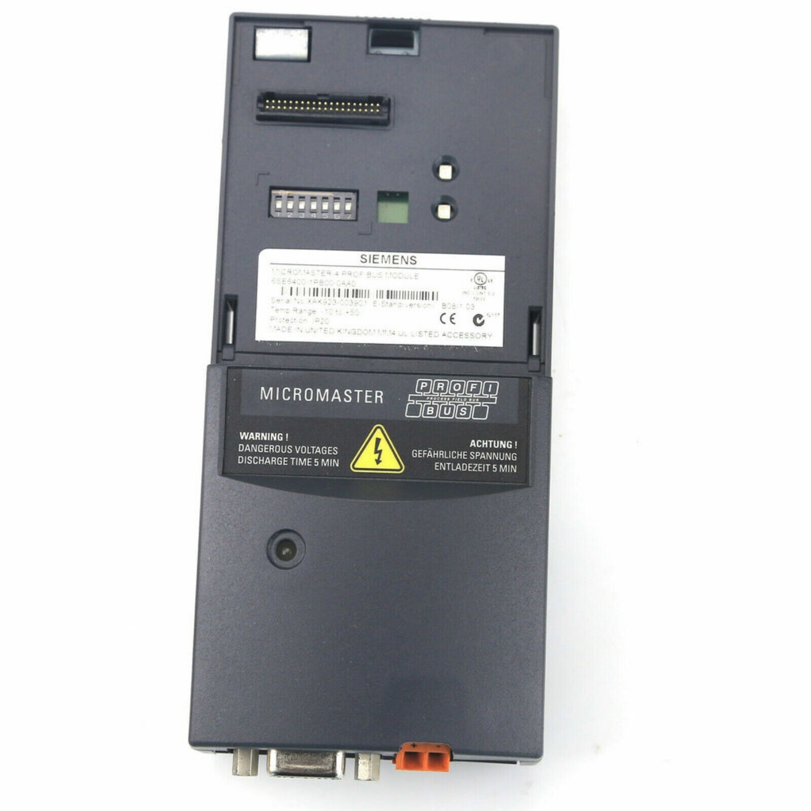 New Siemens 6SE6400-1PB00-0AA0 6SE64001PB000AA0 MICROMASTER 4 PROFIBUS module