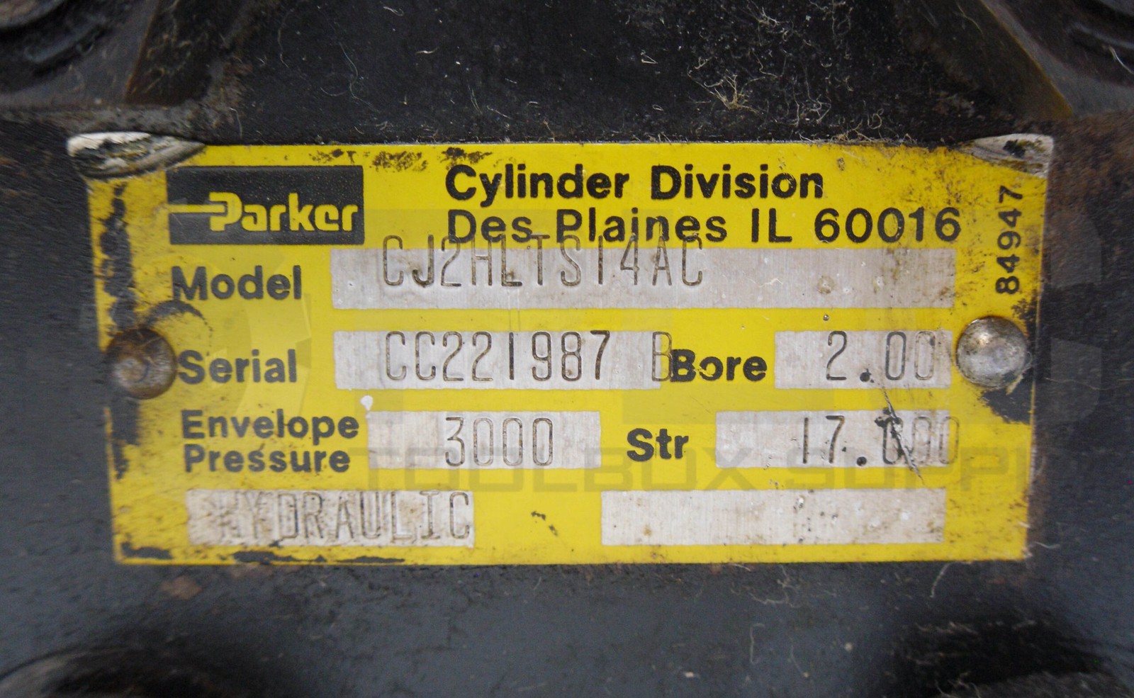 NEW PARKER CJ2HLTS14AC PNEUMATIC CYLINDER, BORE 2.00, STR 17.000
