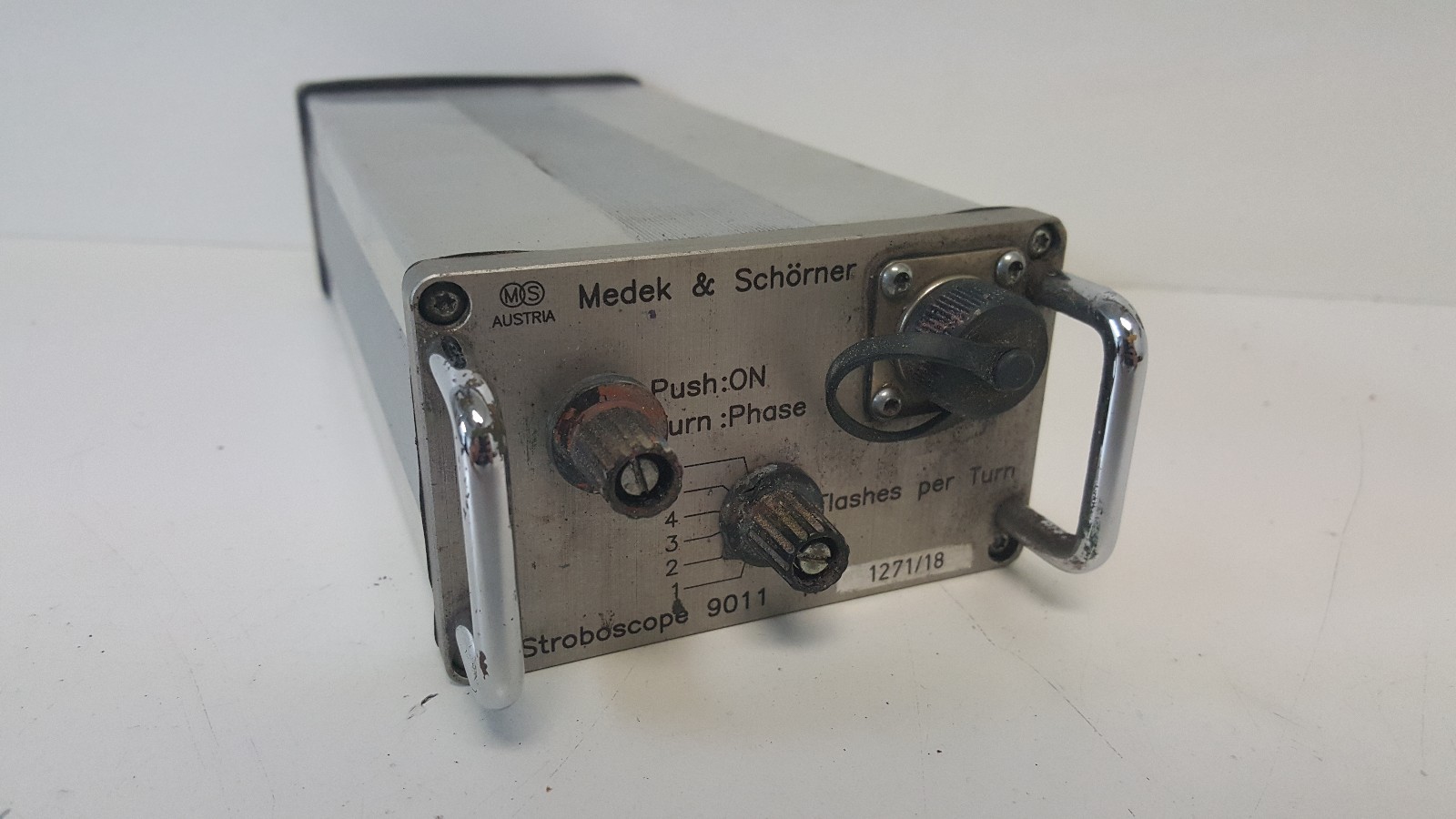 GUARANTEED GOOD USED! MEDEK & SCHORNER 1-12 FLASHES PER TURN STROBOSCOPE 9011