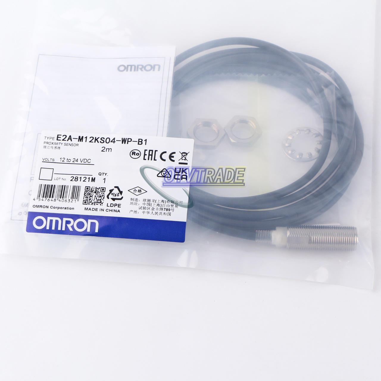 NEW ONE OMRON Photoelectric Switch E2A-M12KS04-WP-B1 E2AM12KS04WPB1