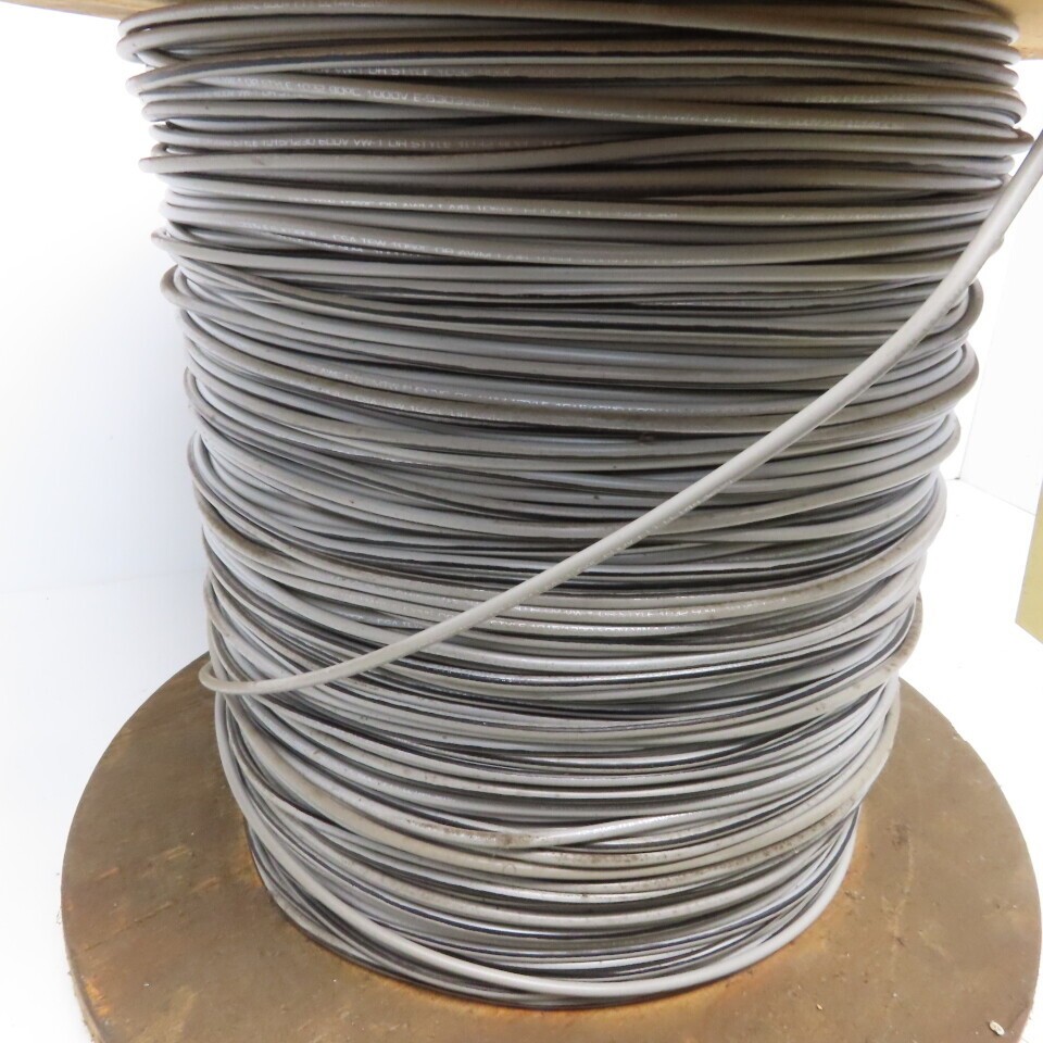 12 AWG Wire Gray Primary Stranded Power Cable AC/DC 1300′
