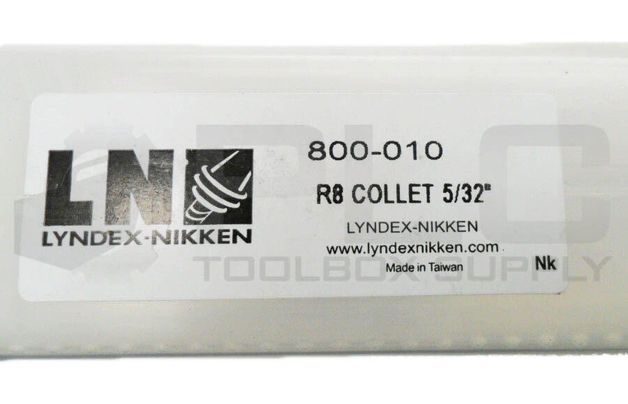 NEW LYNDEX-NIKKEN 800-010 R8 COLLET 5/32″
