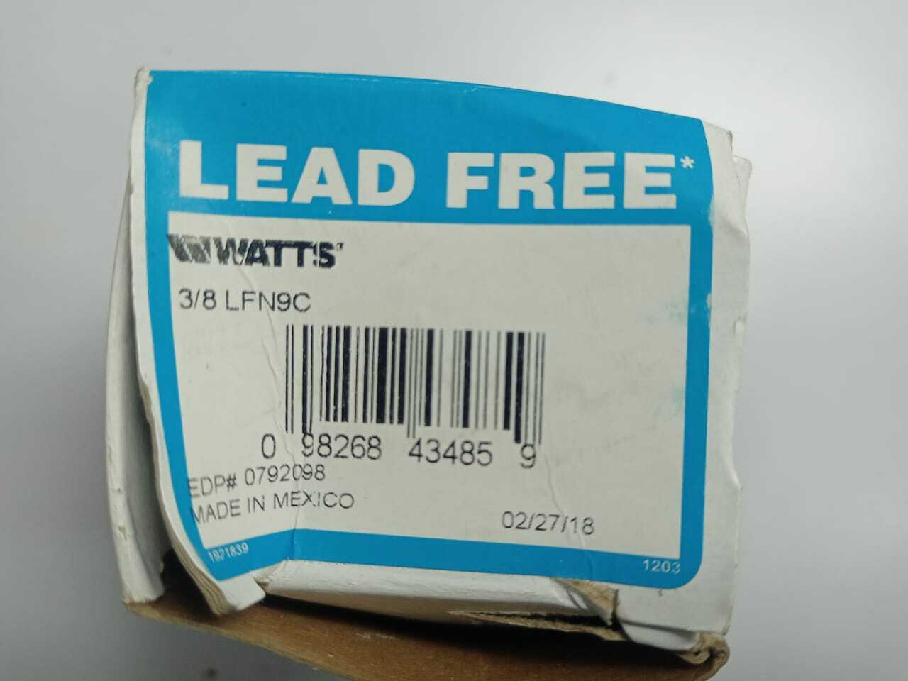 Watts 3/8LFN9C Vacuum Breaker 150Psi Max