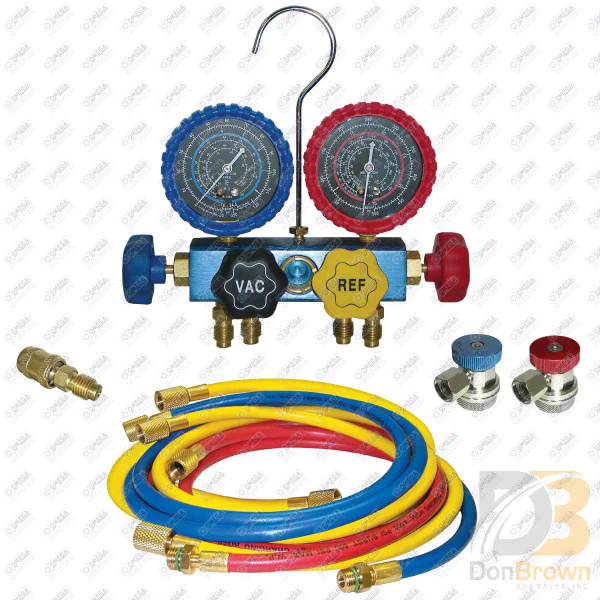HVAC ALUMINUM GAUGE SET – 4 WAY MT1480