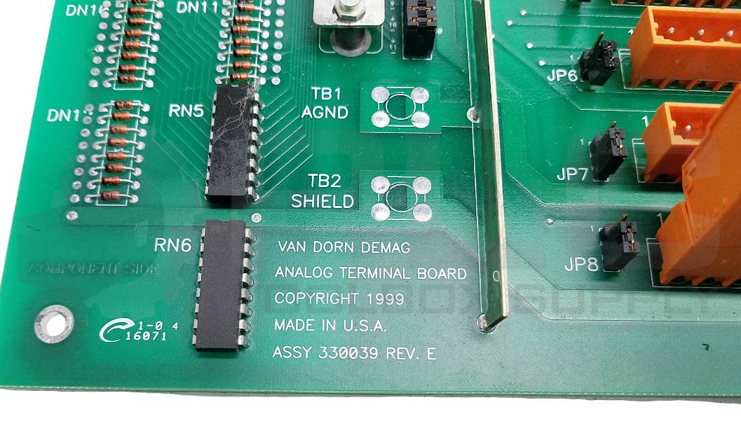 VAN DORN ASSY 330039 REV E ANALOG TERMINAL PCB BOARD CARD, PC330-039