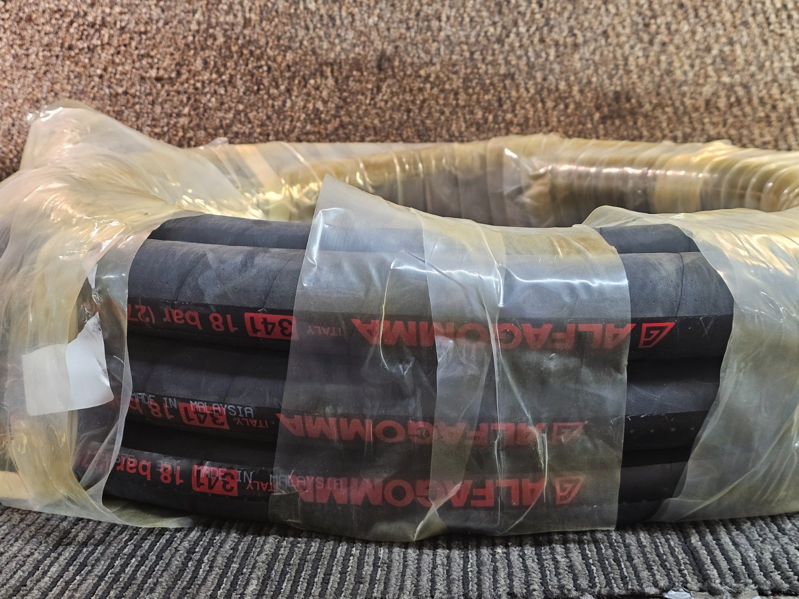 Alfagomma T341AA150X50 1 1/2 in. ID x 50 ft 270 PSI Chlorobutyl Steam Hose Black