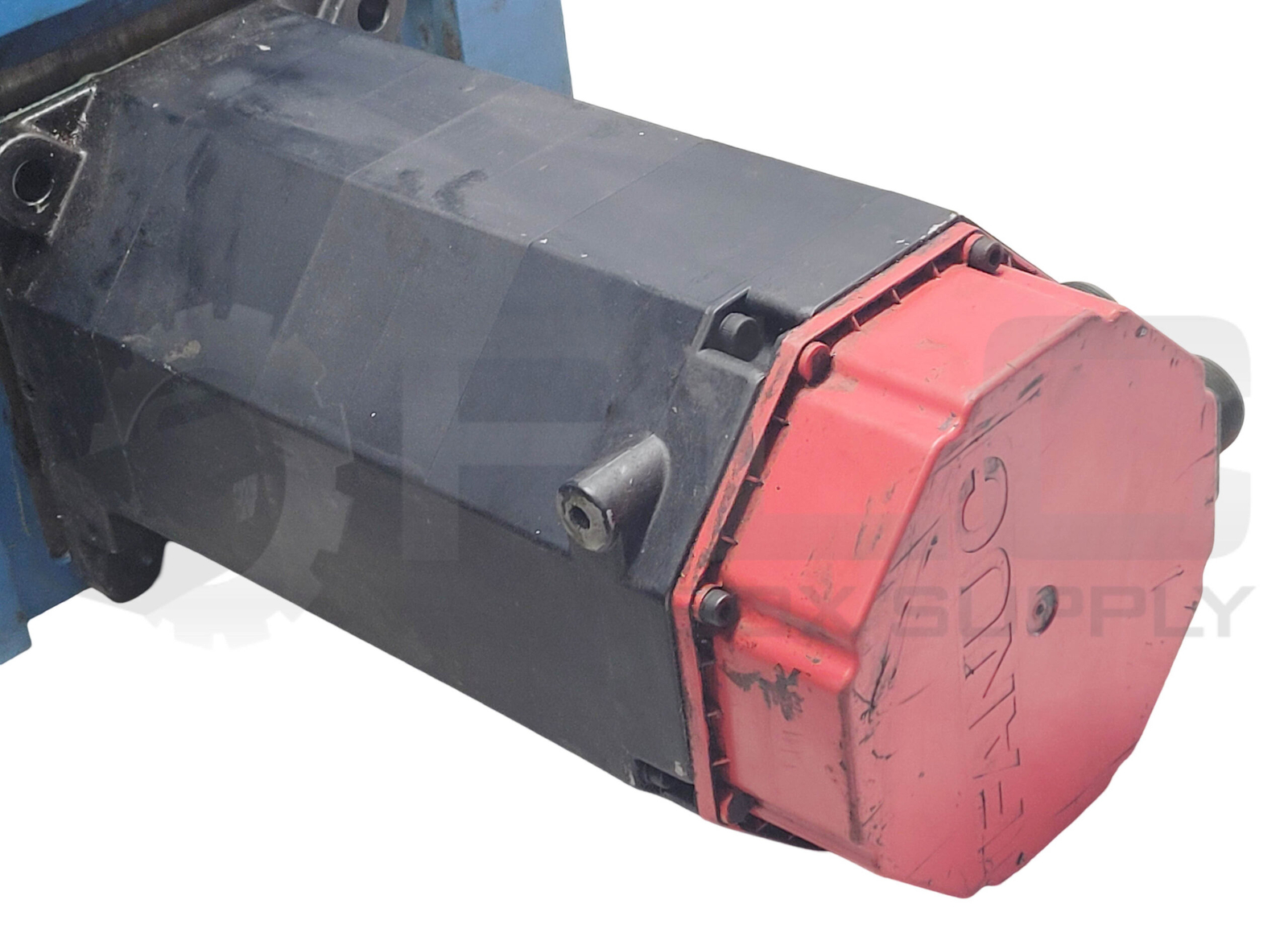FANUC A06B-0502-B074#7008 SERVO MOTOR AC W/ 11″x12-1/4″ MOUNT PLATE W/ SPROCKET