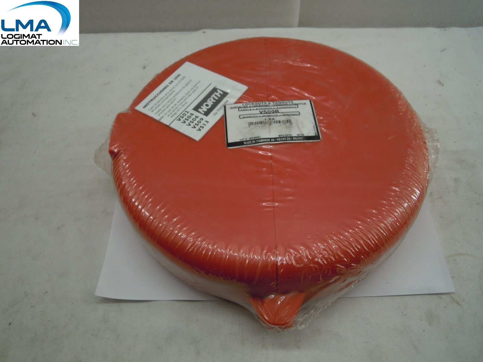 NORTH BY HONEYWELL VS09R VALVE LOCKOUT RED, FITS VALVE HANDLE SIZES 6 1/2″ – 10″