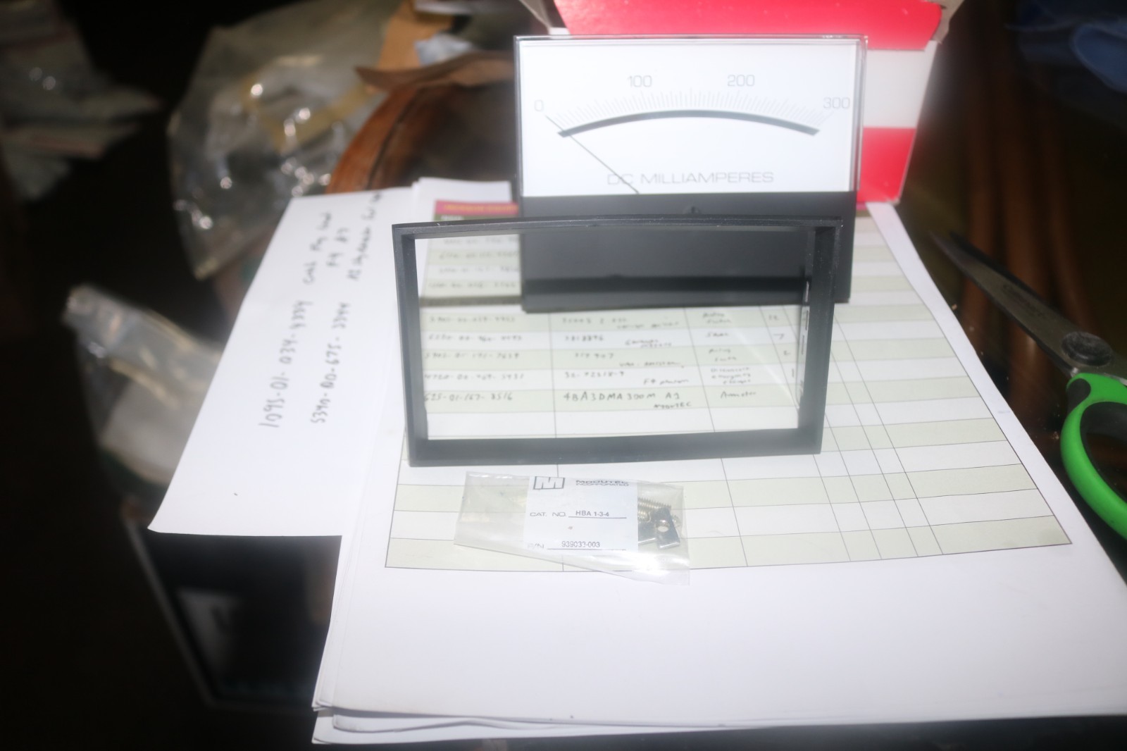 NOS Modutec panel mount DC milliamperes panel mount gauge 4Ba3DMA300M A1