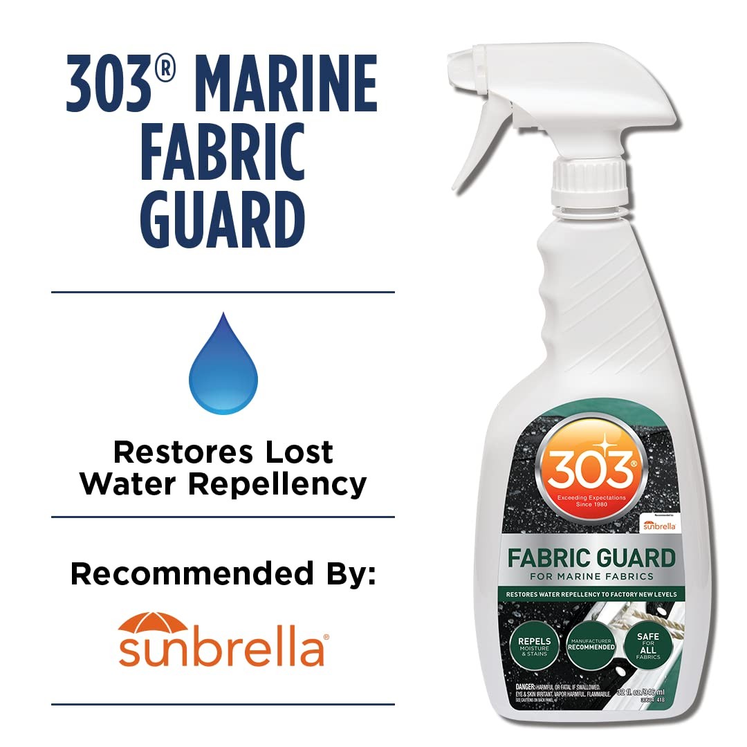 303 Marine Fabric Guard – Restores Water and Stain Repellency To Factory New