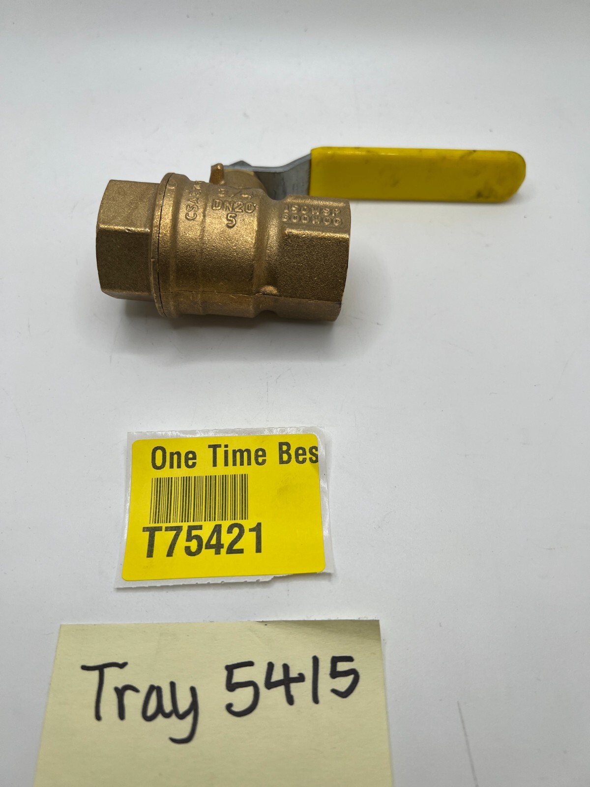 Jomar 3/4″ TWO PIECE BRASS, GAS SHUT OFF BALL VALVE T-100NE
