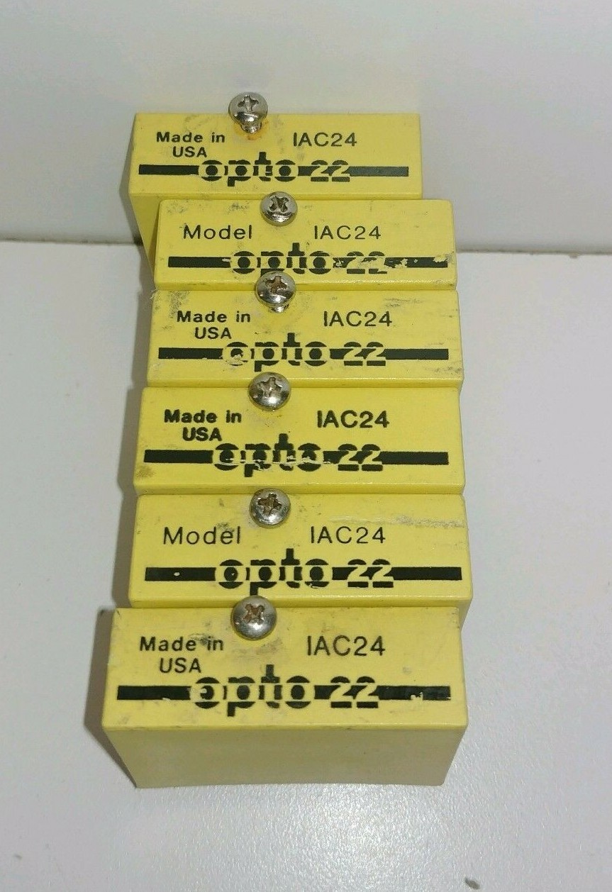LOT OF (6) NEW OLD STOCK! CROUZET I/O MODULES FOR SOLID STATE RELAYS IAC24