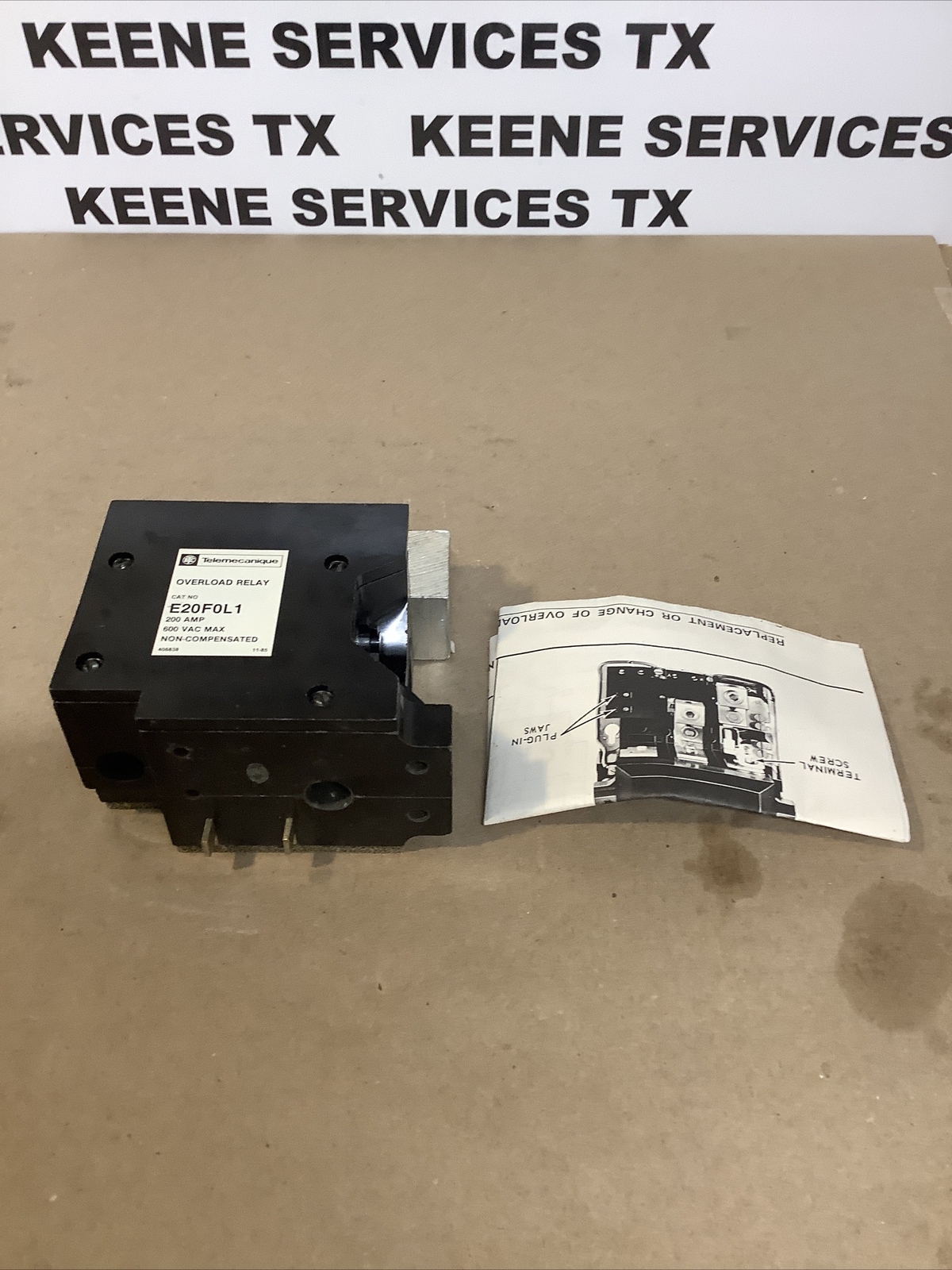 Telemecanique Overload Relay E20F0L1 200 Amp