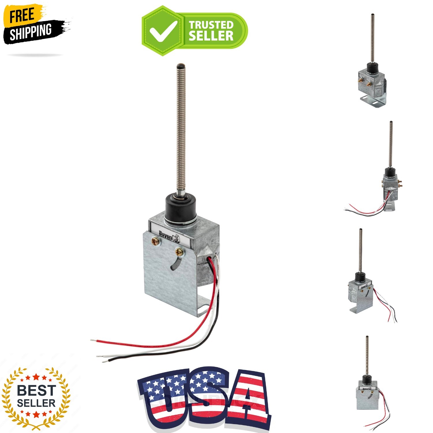 B95W Pre‑Wired Dump Body Up Indicator, 12V 15A Wand‑Style Sensor, Water‑Resis…