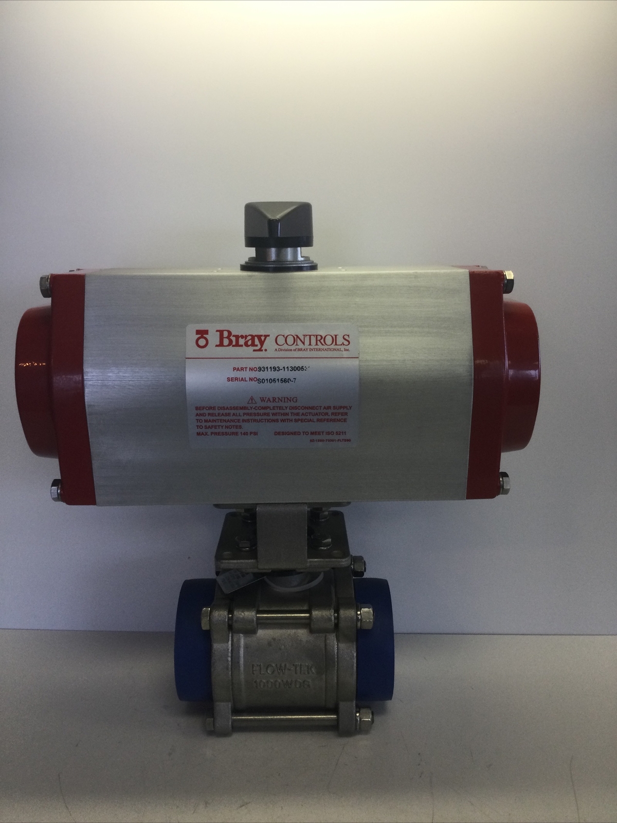 NEW, BRAY CONTROLS,931193-11300532,SPRING RETURN ACTUATOR,W/2” BALL VALVE.(2AA-2