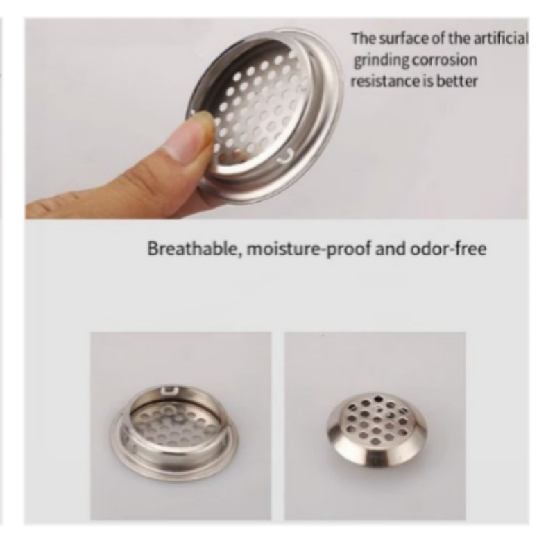 Kitchen Circular Mesh Perforated Ventilation Decorative Cover 3pcs