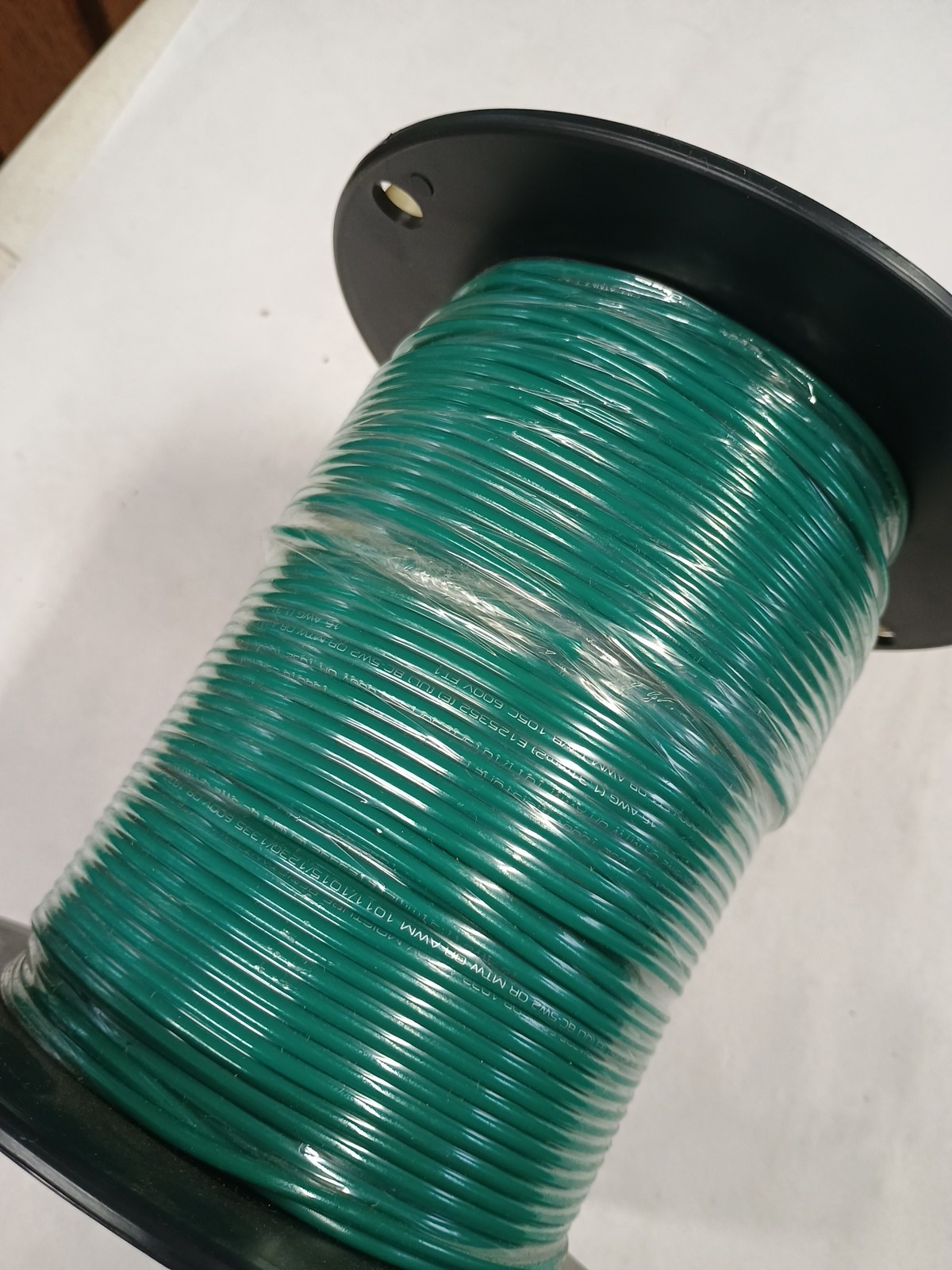 USA wire K1015 CSA Consolidated 16 AWG 26 Strand 500′ Tinned Copper Green PVC