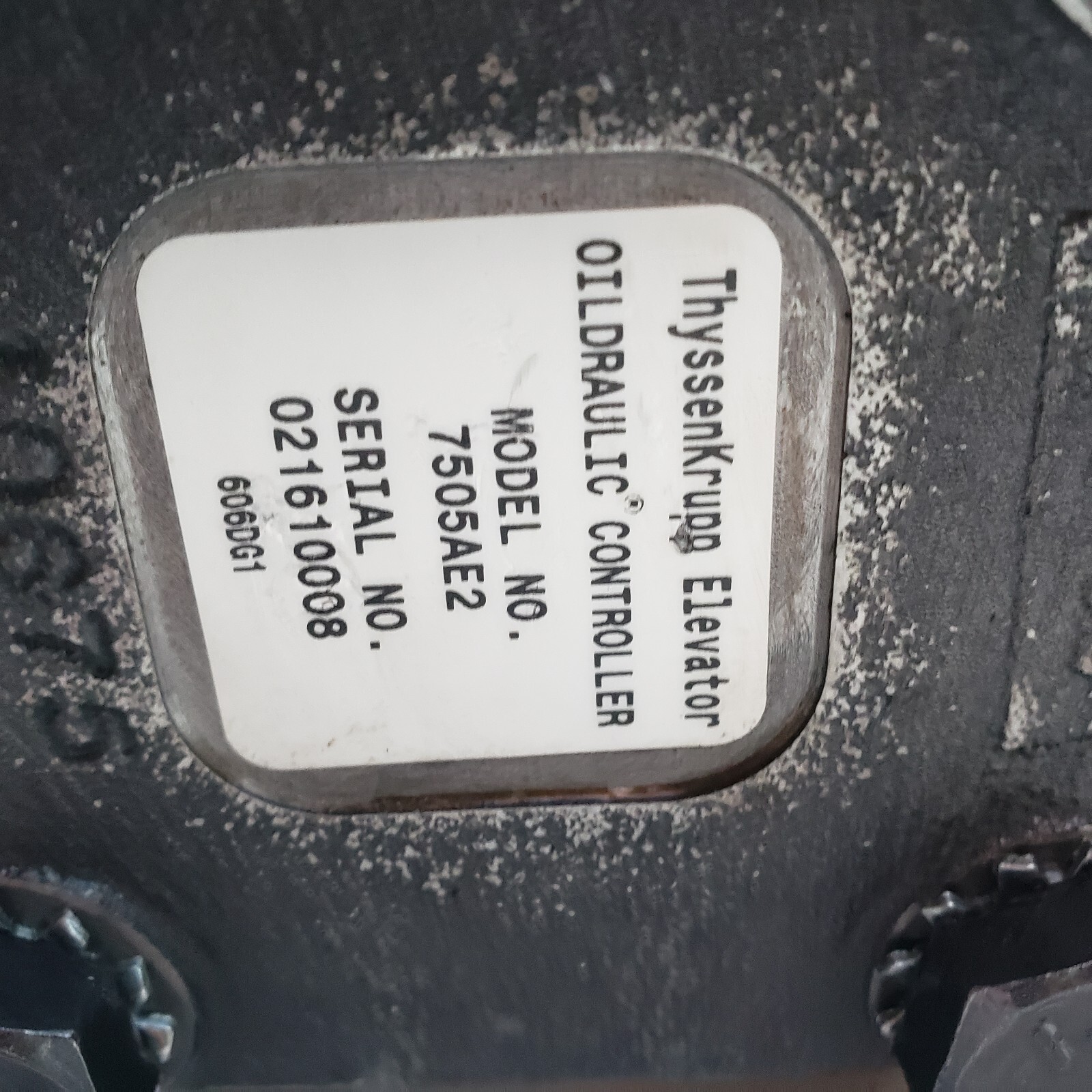ThyssenKrupp Elevator I-2 7505AE2 Oil Draulic Controller
