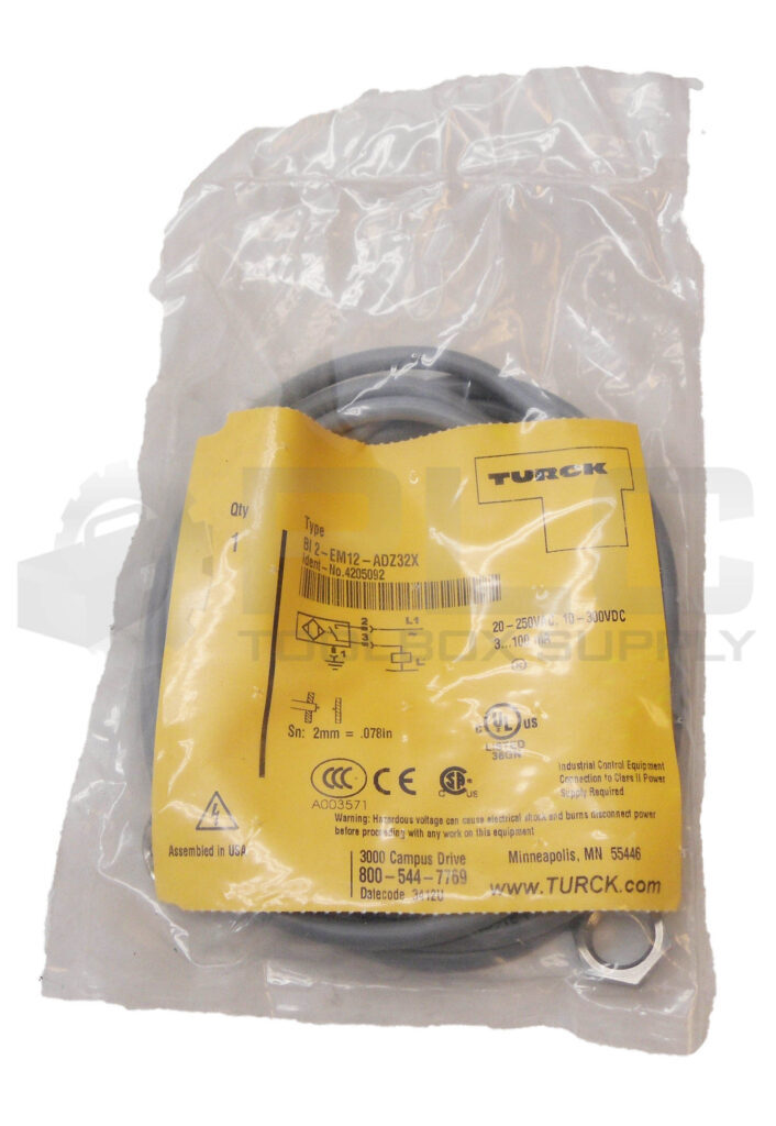 SEALED NEW TURCK BI 2-EM12-ADZ32X INDUCTIVE SENSOR 20-250VAC 10-300VDC 4205092