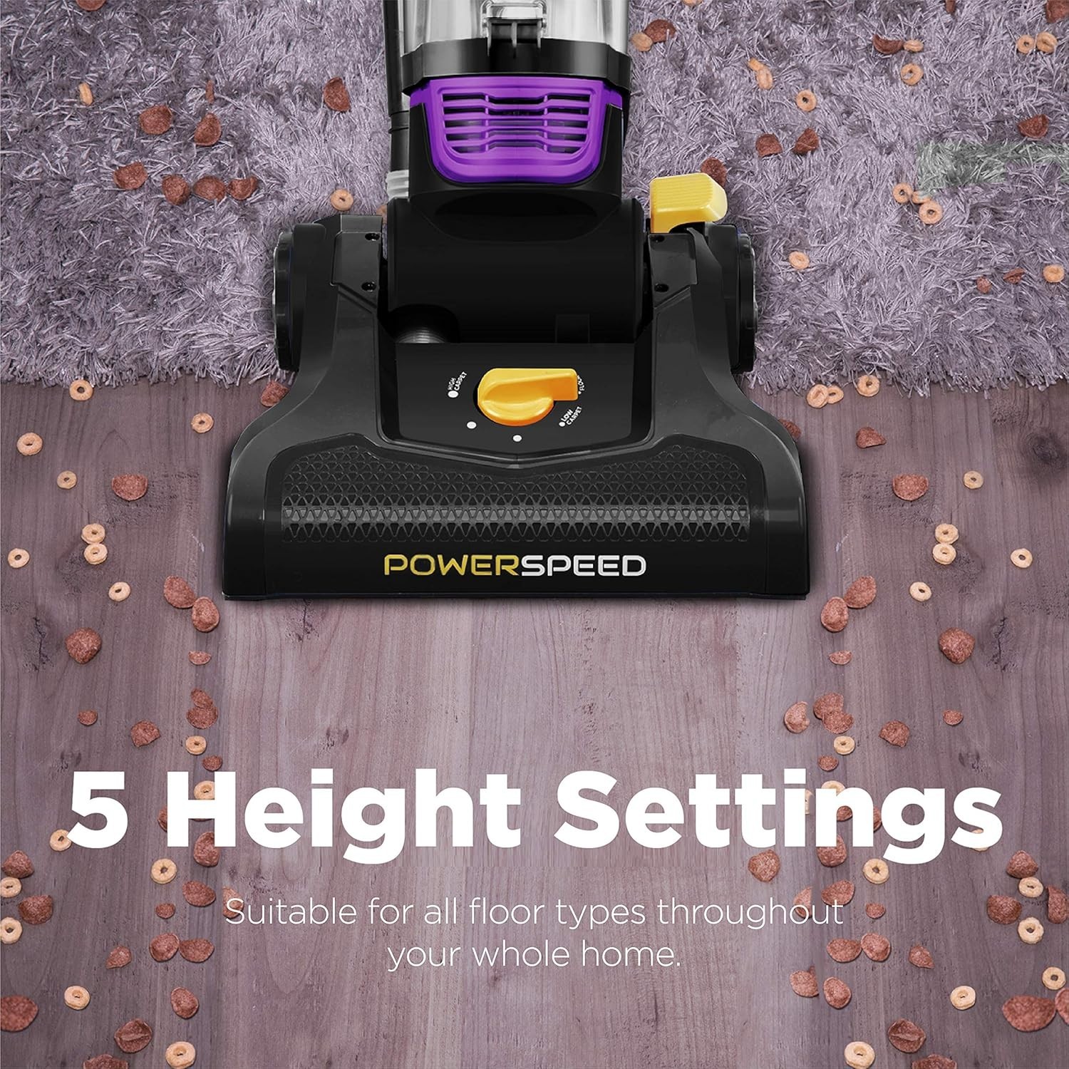 Eureka NEU182B PowerSpeed Bagless Upright Vacuum Cleaner Purple Lightweight