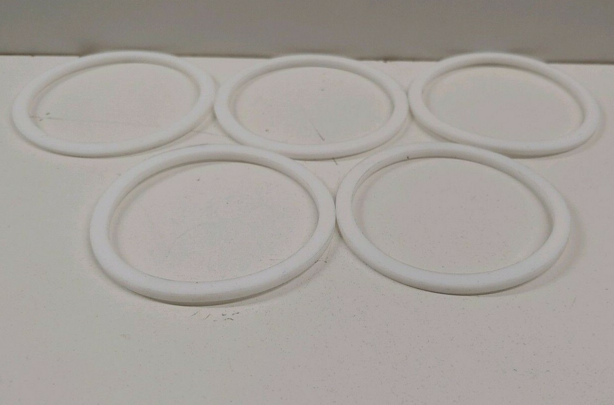 LOT OF (5) NEW OLD STOCK! FTDML 70MM X 60MM X 3MM TEFLON SEALS 2-04001-0355