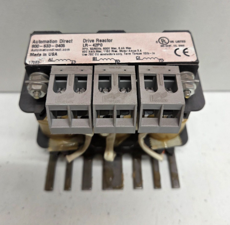 GUARANTEED! AUTOMATION DIRECT 460V 2HP 3PH LR SERIES LINE REACTOR LR-42P0