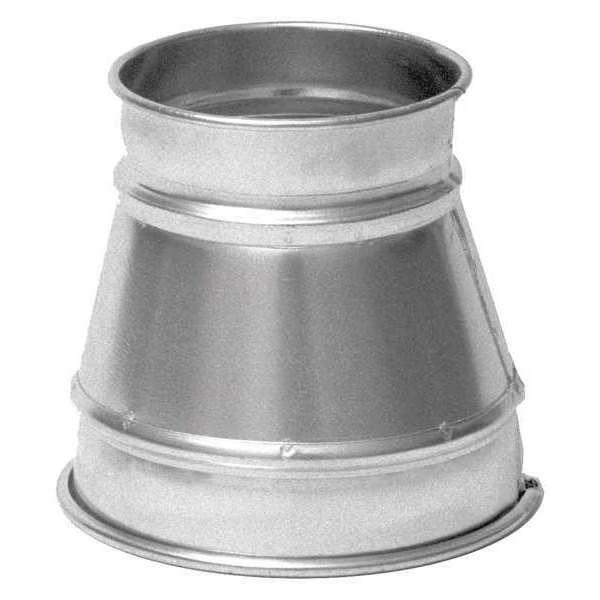 Nordfab 8040025867 Round Duct Reducer, 5 in x 4 in Duct Dia, Galvanize