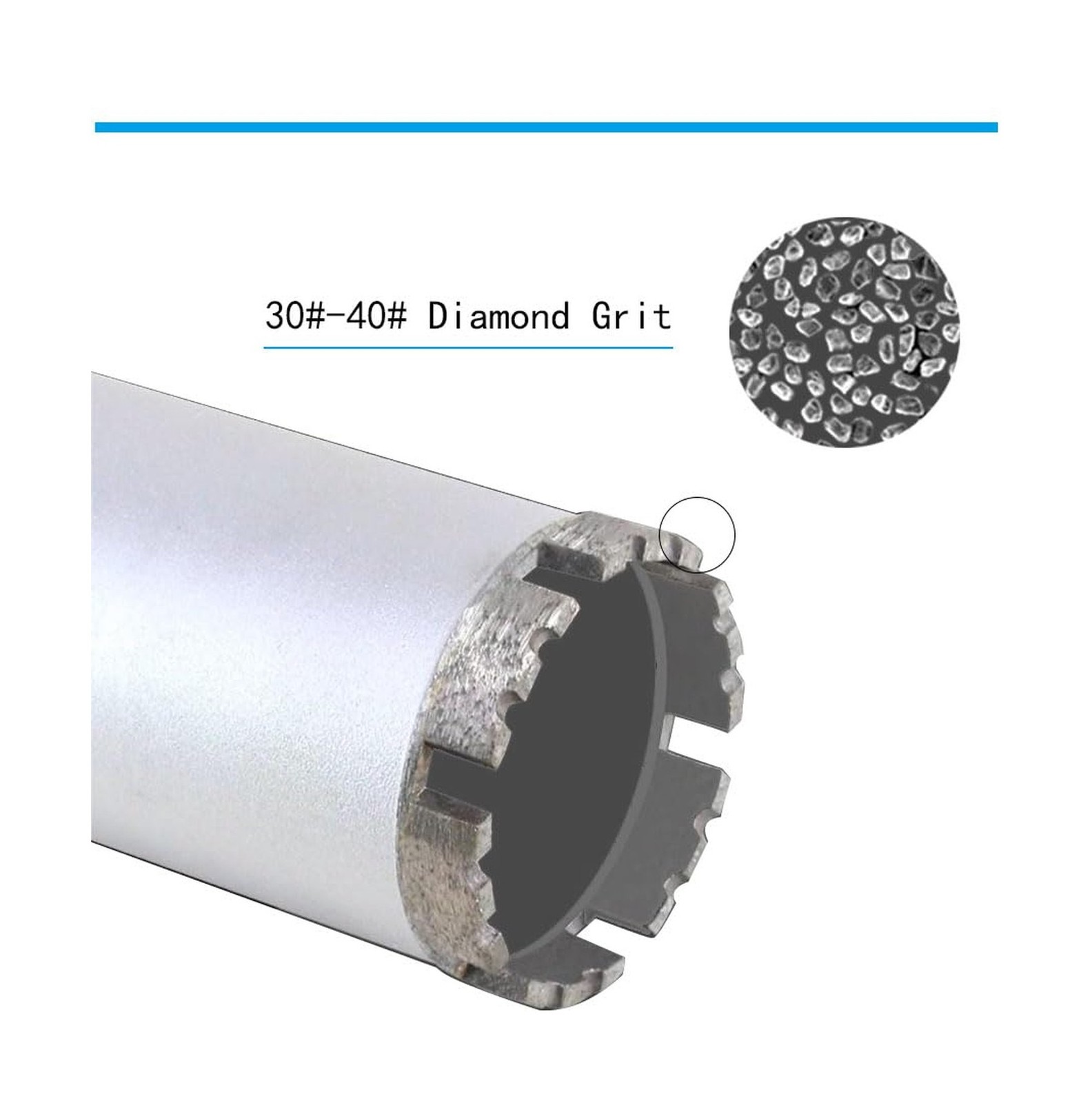 Wet Diamond Core Drill Bits, 12″/306mm Diameter, 15-1/2″/395mm Drilling Depth…