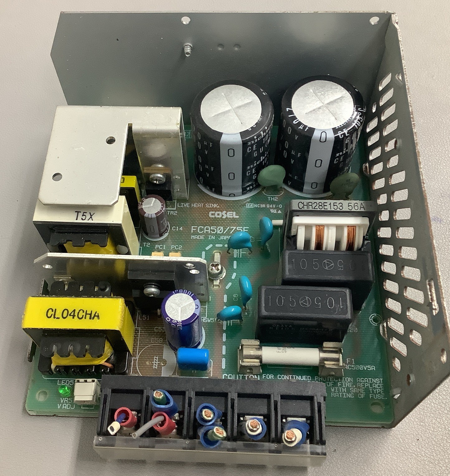 Cosel AC240-480V 0.80A 47-63Hz Power Supply FCA75F-24 (b142)