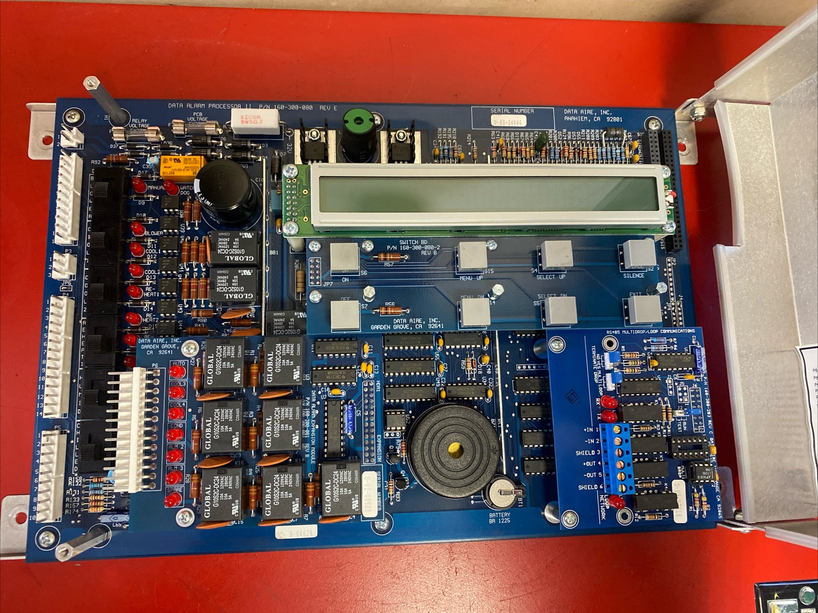 Data Aire Inc. DAP II Alarm Processor Control Interface 160-300-080 Rev E